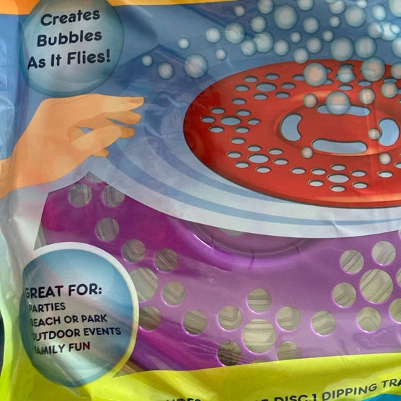 Bubble flying disc with dipping tray - Picture 2 of 5